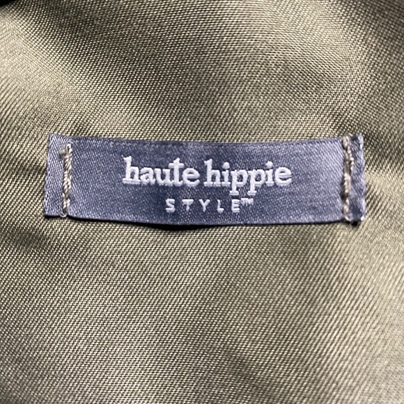 HAUTE HIPPIE Olive Green Corduroy Sling Backpack Crossbody Bag Utilitarian Boho - Picture 13 of 15